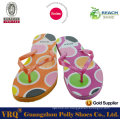 PVC fuera Sole Flap Flop de pie de EVA para las señoras